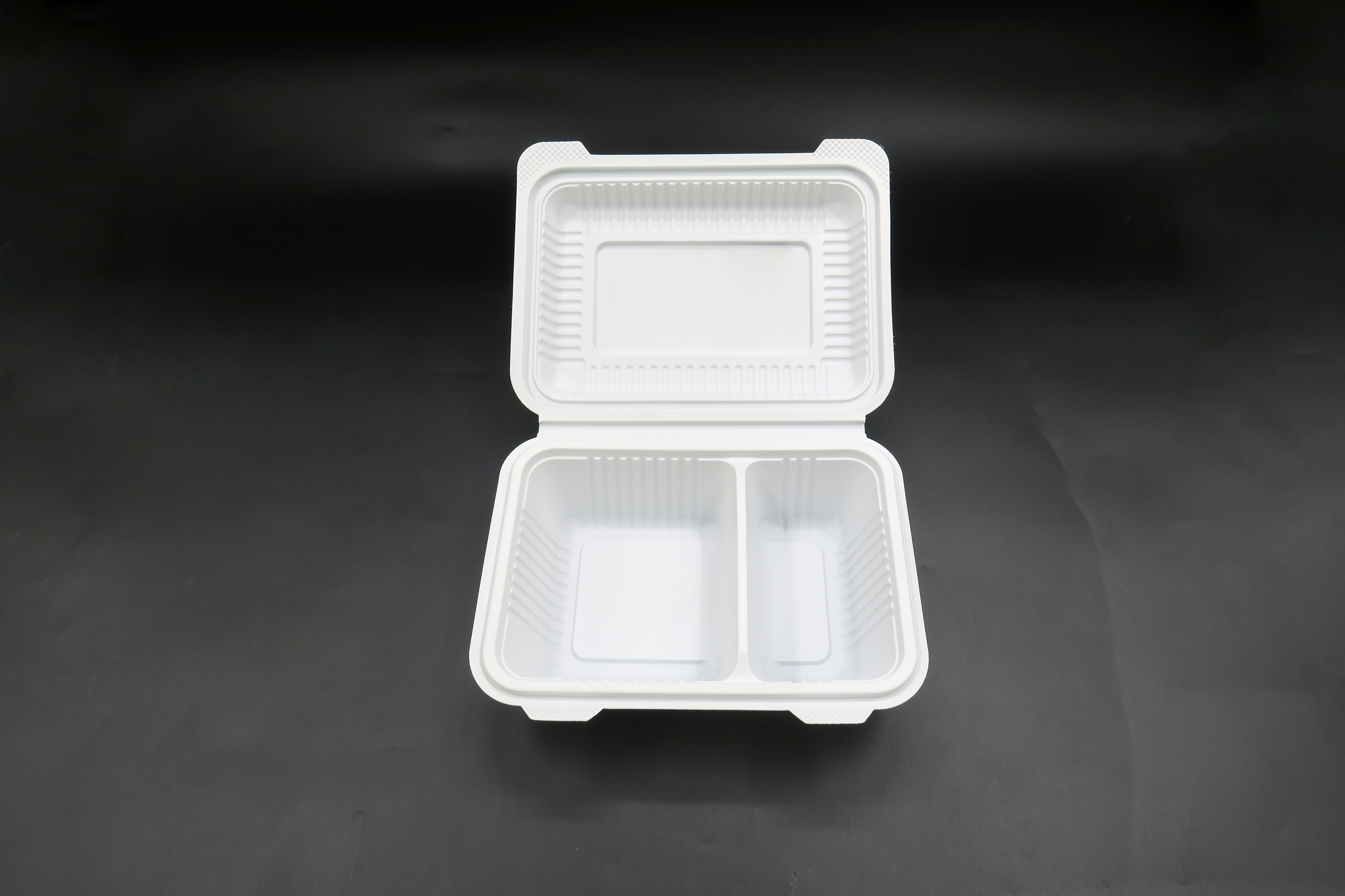Einweg-Lunch-Hot-Box zum Mitnehmen Clamshell OEM Factory biologisch abbaubare Maisstärke